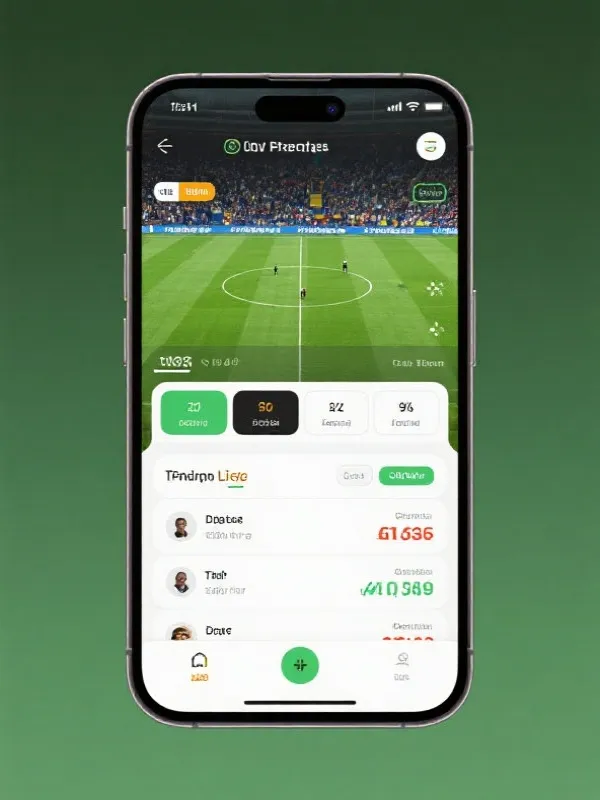Mobile Football Streaming Interface